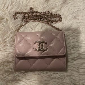 ❌SOLD ❌Brand new Chanel card holder on chain 🌸